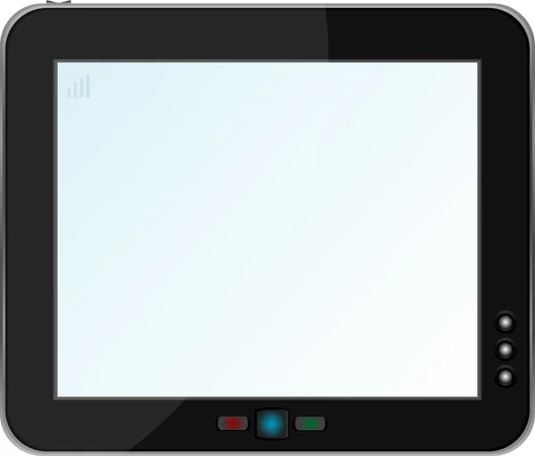 Touchpad of tablet pc geïsoleerd op wit — Stockvector