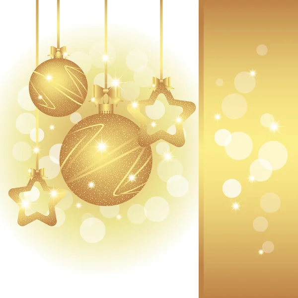 Sparkling Christmas greeting card — Stock Vector