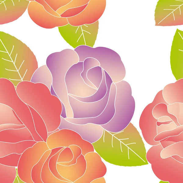 Абстрактний рожевий безшовний візерунок троянди — стоковий вектор