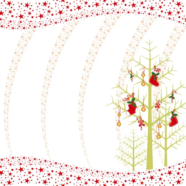 Weihnachtsgrußkarte — Stockvektor
