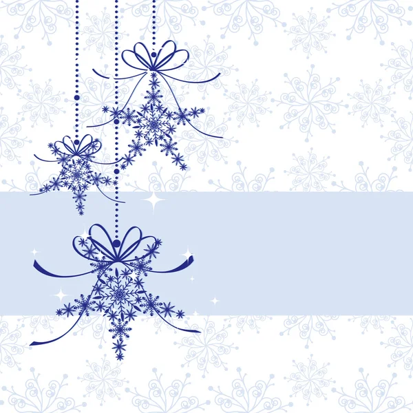 Carte de souhaits de Noël scintillante abstraite — Image vectorielle