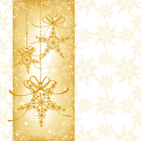 Abstrakta elegans jul snowflake seamless mönster — Stock vektor