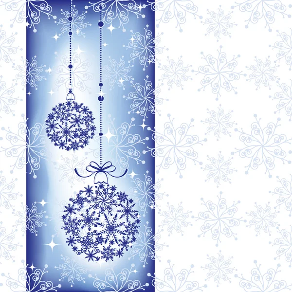 Kerstmis ornament bal op naadloze patroon achtergrond — Stockvector