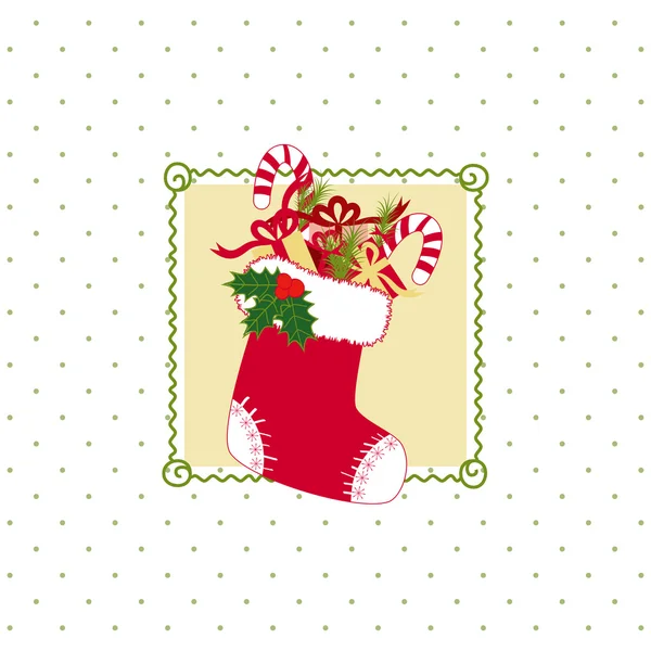Natal cartão de saudação — Vetor de Stock