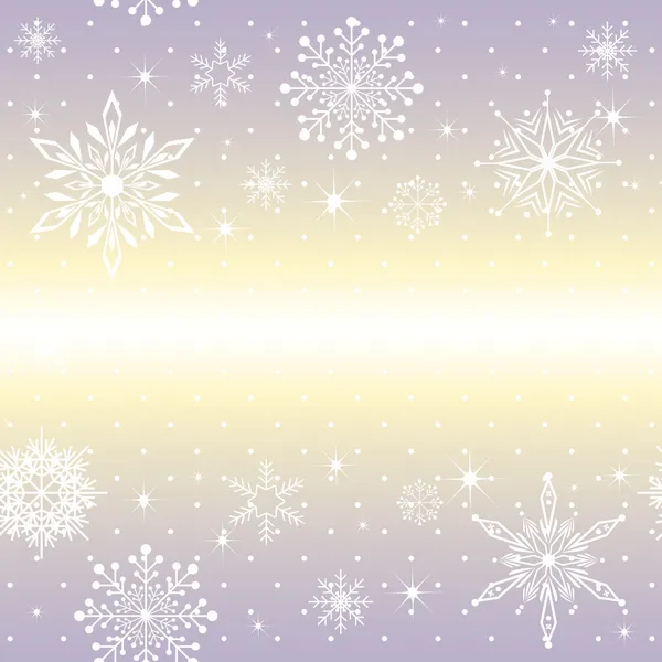 Jul snöflinga på lila bakgrund — Stock vektor