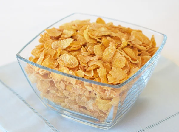Cuenco de copos de maíz de desayuno — Foto de Stock