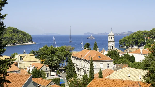 Panoramico di Cavtat, Croazia . — Foto Stock