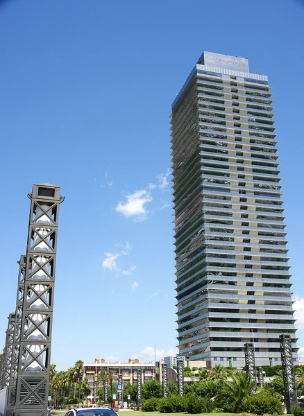 Racacielos na Vila Olímpica . — Fotografia de Stock