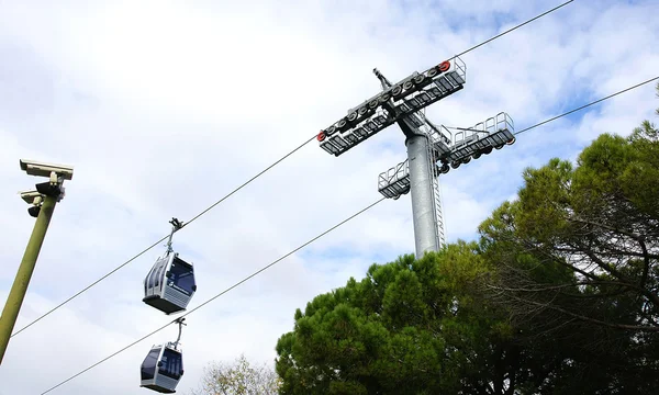 Cable car of Montjuïc's — Stockfoto