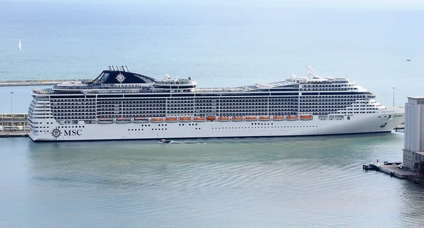 stock image Transatlantic in the port of Barcelona