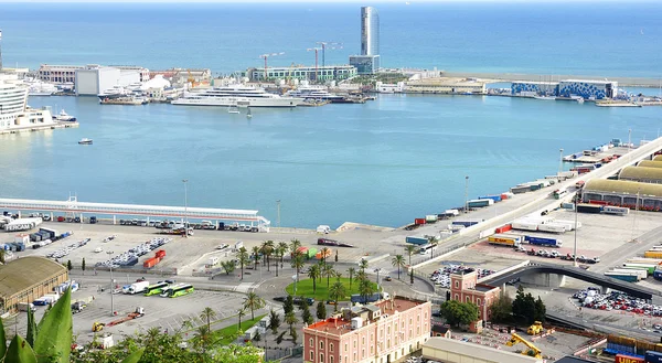 Panorama av industriella hamnen. — Stockfoto