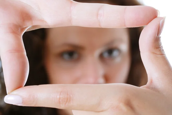 stock image Square with the fingers