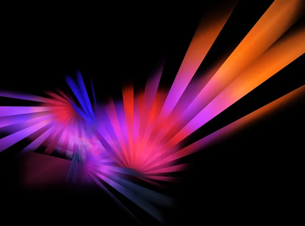 Neon disco rays — Stock Photo, Image