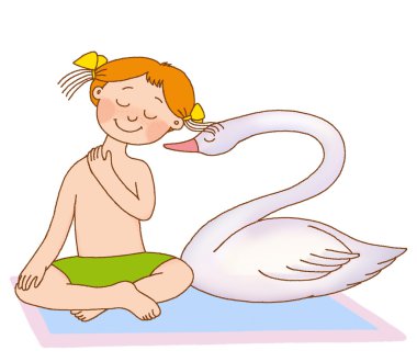 Child's gymnastics clipart