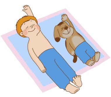 Child's gymnastics clipart