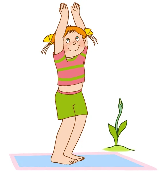 Barns gymnastik — Stockfoto