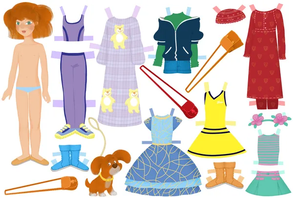 Paper doll — Stock Photo, Image