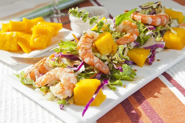 stock image Prawn salad