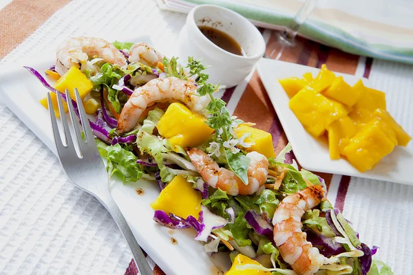 stock image Prawn salad