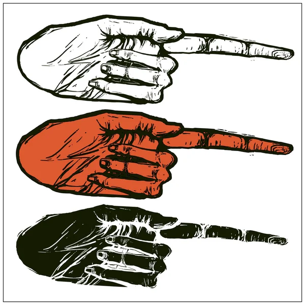 Zeigefinger — Stockvektor
