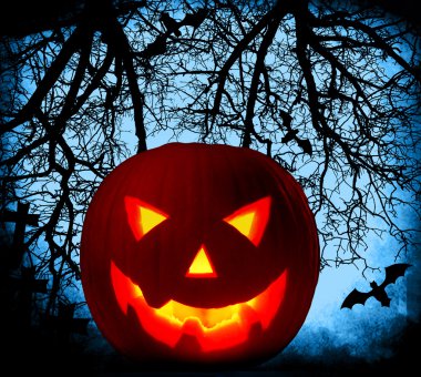 Halloween pumpkin background clipart