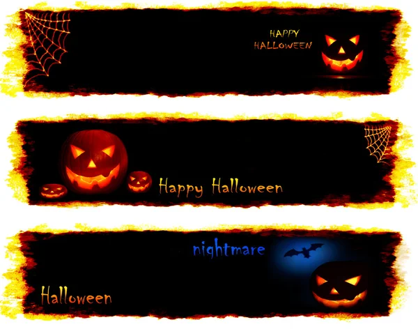 Halloween banners — Stockfoto