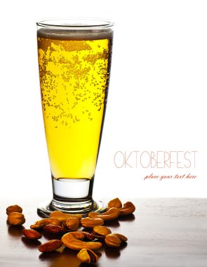 Beer and nuts clipart