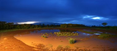 bir gece manzara Panoraması