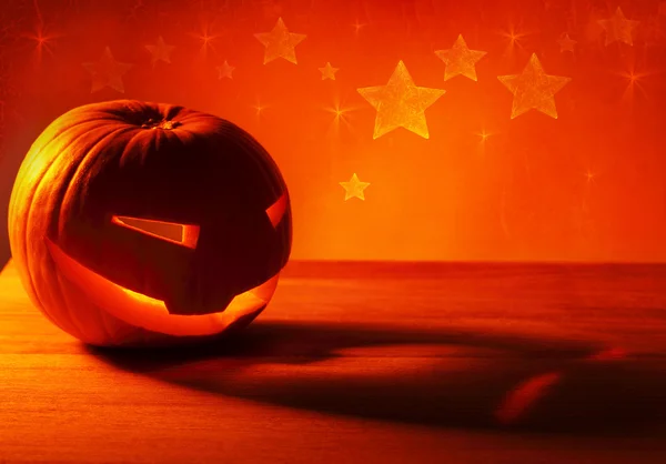 Halloween zucca incandescente — Foto Stock