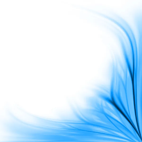Φόντο μπλε περίγραμμα λουλουδιών — Φωτογραφία Αρχείου