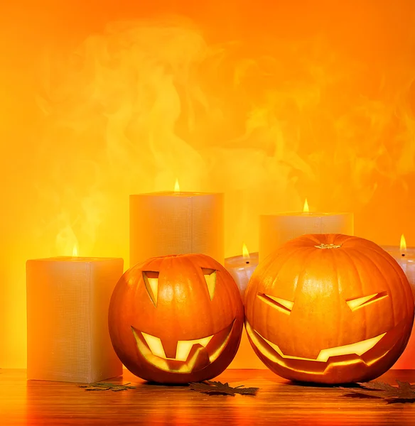 Granicy dynie Halloween — Zdjęcie stockowe