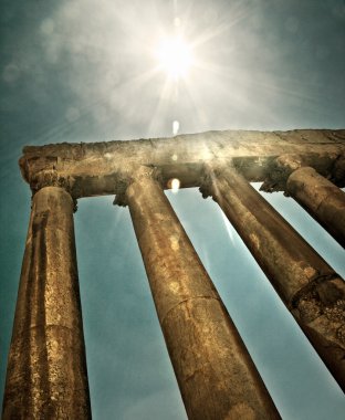 Jupiter's temple Baalbek, Lebanon clipart