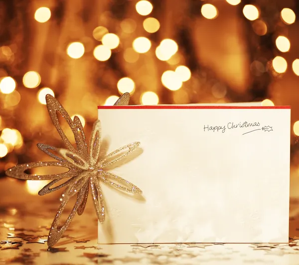 Glückliche Weihnachtskarte — Stockfoto