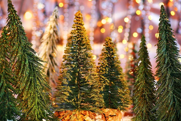 クリスマスツリーの森 — ストック写真