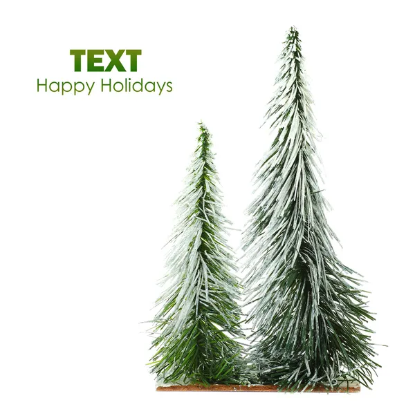 Mooie geïsoleerde kerstboom — Stockfoto