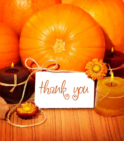 Thank you background, thanksgiving greeting card — Stock Photo, Image