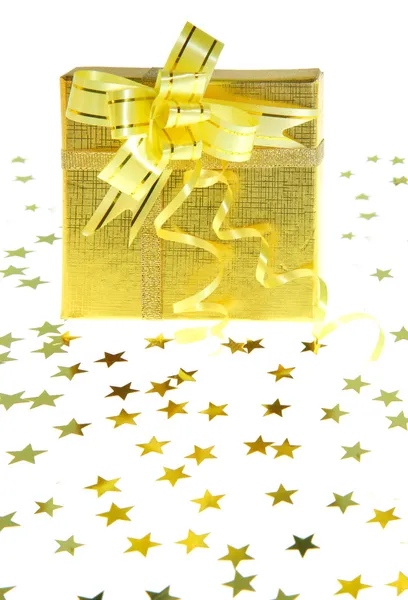 Geschenkbox mit Sternen — Stockfoto