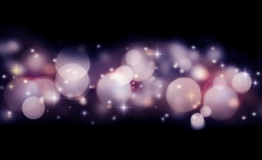 Abstract holiday background of glowing bokeh lights clipart