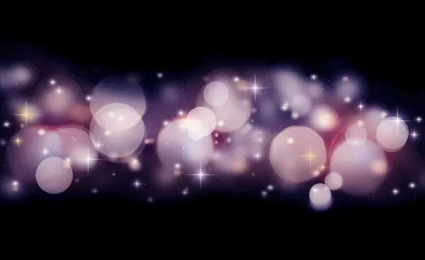 Abstract holiday background of glowing bokeh lights — Stock Photo, Image