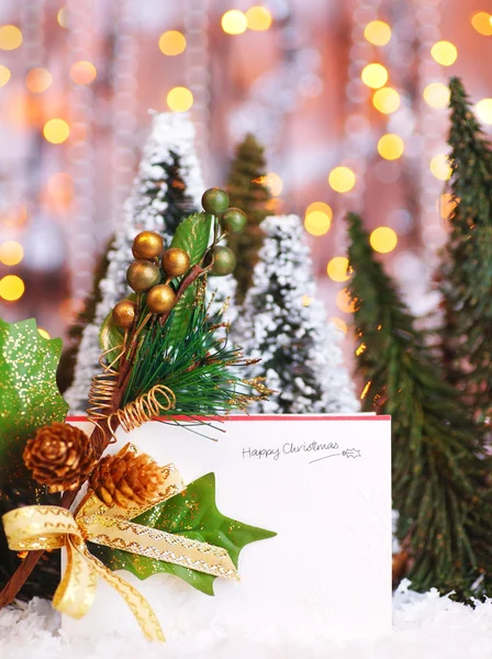 幸せな休日のクリスマス カード — ストック写真