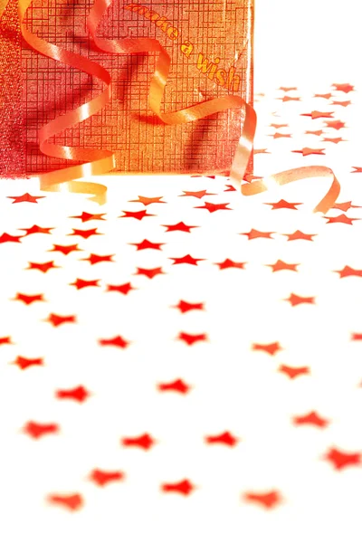 Caja de regalo con estrellas — Foto de Stock