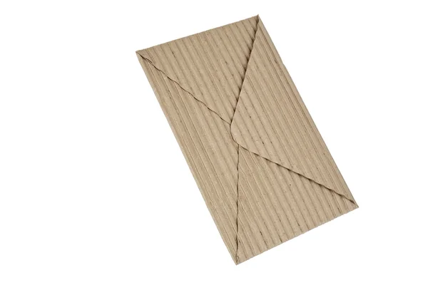 Гофрований картон конверт — стокове фото