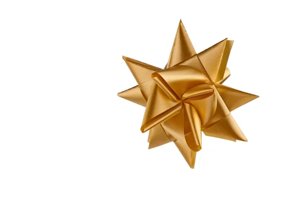 Gold decorative christmas star — Stock Photo, Image