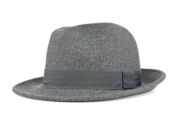 Elegante sombrero gris oscuro — Foto de Stock