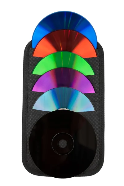 Various colors of CD / DVD — Stock Photo, Image