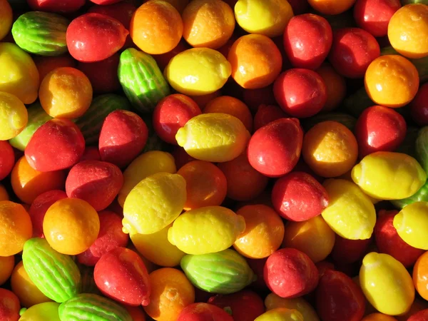 Bright colorful candy green orange red — Stock Photo, Image