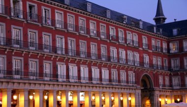 gece ünlü plaza mayor madrid İspanya