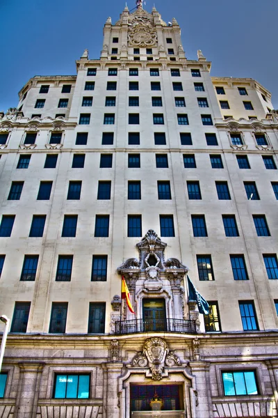Edifici storici nella città di Madrid, Spagna — Foto Stock