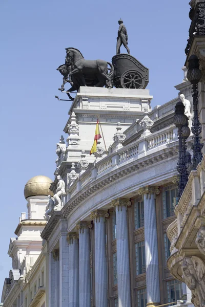 Historic buildings in the city of Madrid, Spain — Stock Photo, Image