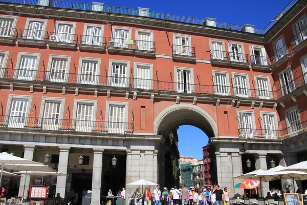 著名广场市长西班牙马德里 — 图库照片